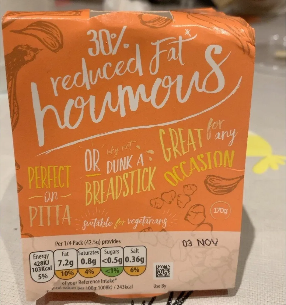 30% Reduced Fat Houmous