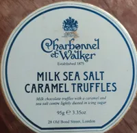Milk sea salt caramel truffles