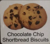 Chocolate chip shortbread biscuits