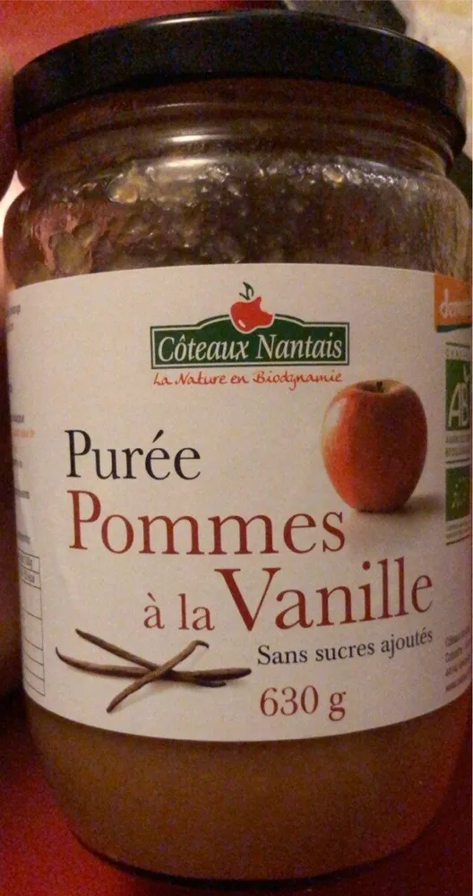 Purée pommes à la vanille