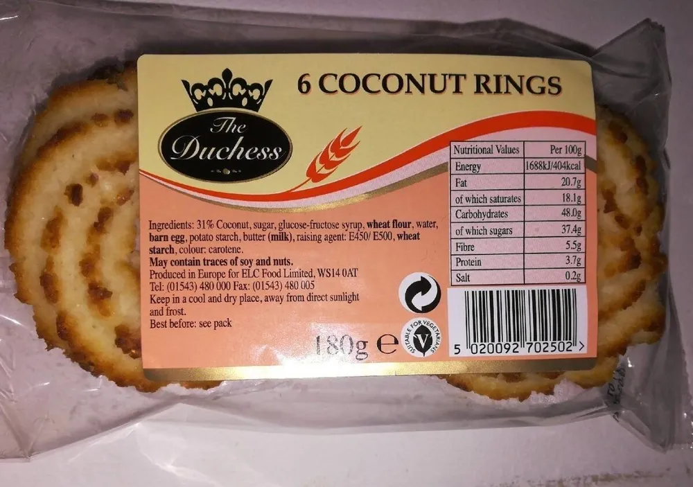 Anneaux de noix de coco