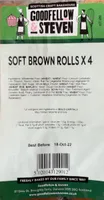 Soft brown rolls x4