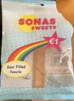 Sour filled pencils