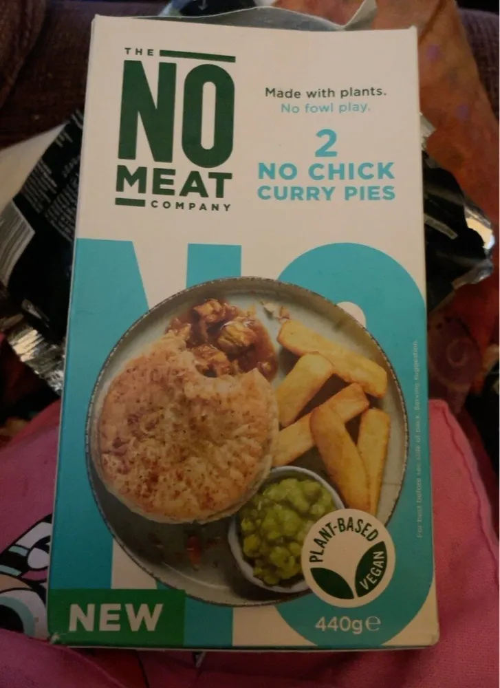 The No Meat Company 2 No Chick Curry Pies