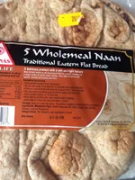Sounas Wholemeal Naan Bread