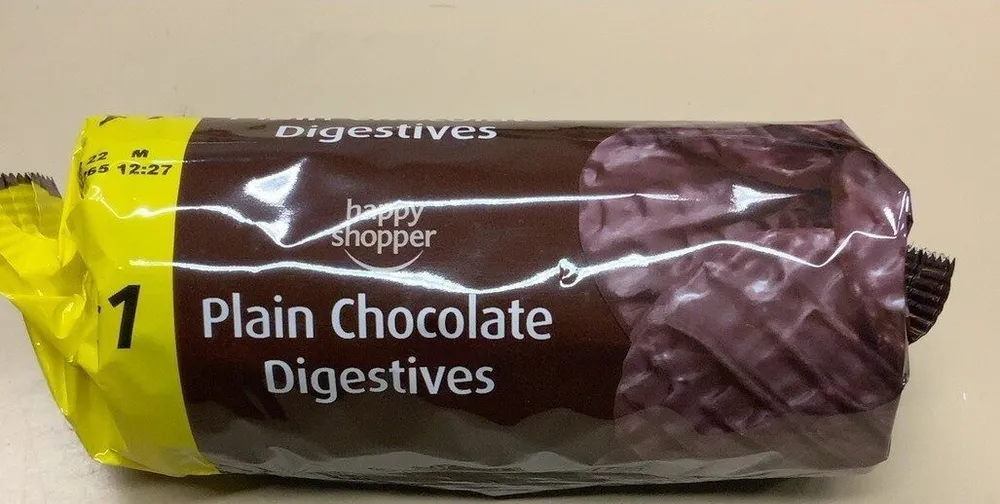 Plain chocolate digestives