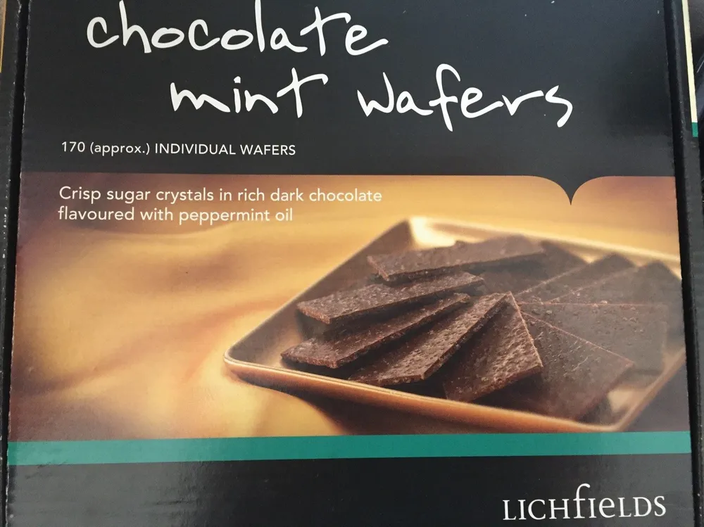 Chocolat mint wafers