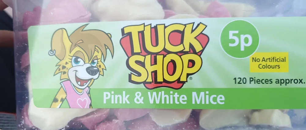 Pink and white mice