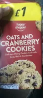 Oats and cranberry cookies