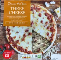 Three cheese pizza