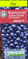 Blackcurrant juice drink