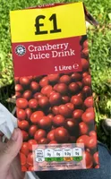 Cranberry juice drink