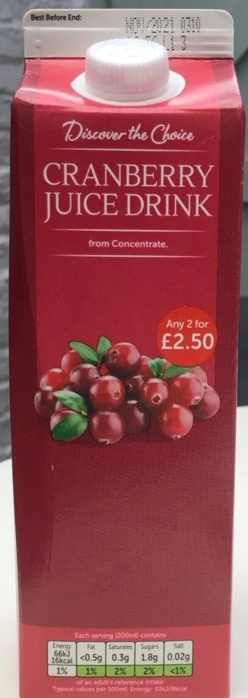 Cranberry Juice Drink