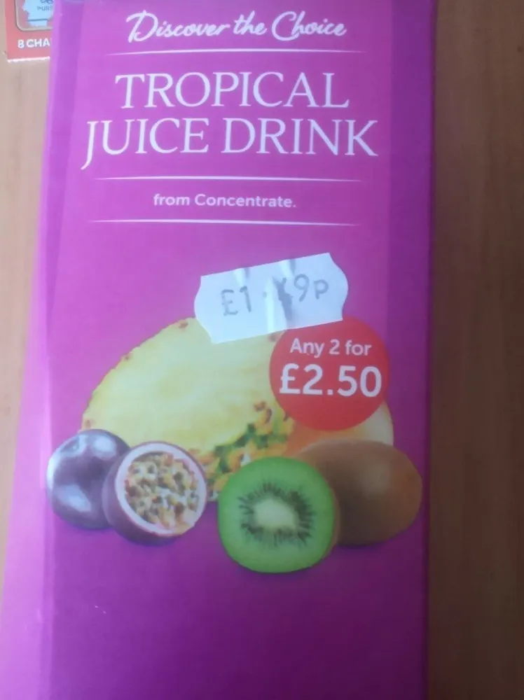 Tropical juice drink