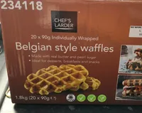 Belgium style waffles