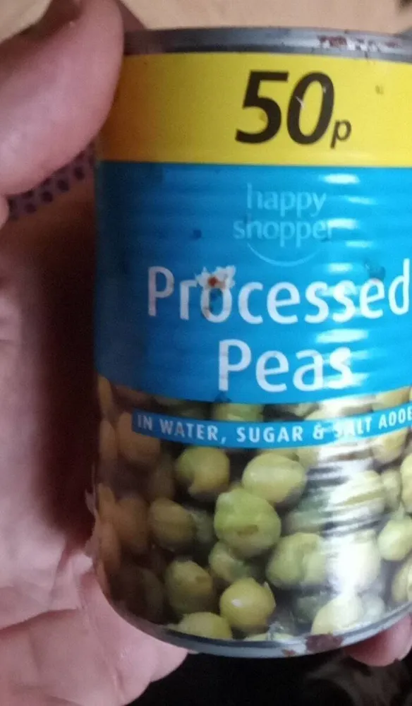 Processed peas