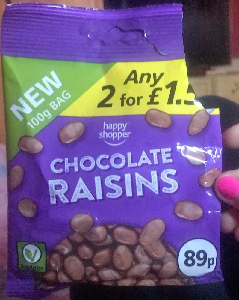 Chocolate raisins