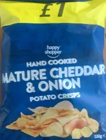 Hand Cooked Mature Cheddar & Onion Potato Crisps
