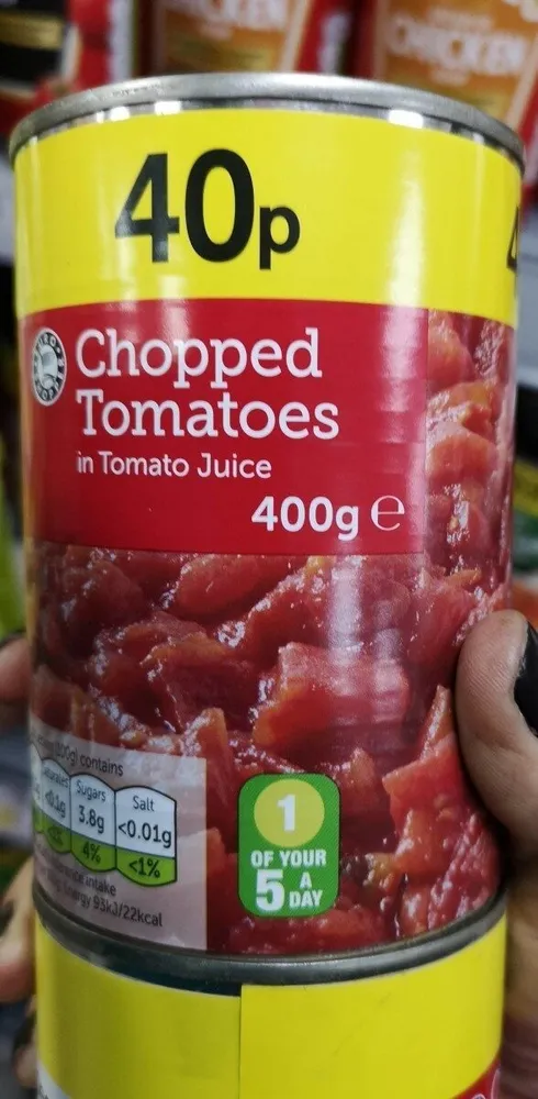 Chopped tomatoes in tomato juice