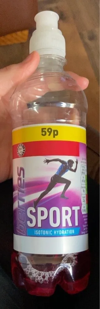 berries sport isotonic hydration