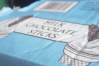 Milk chocolate sticks