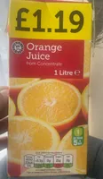 Orange Juice from concentrate