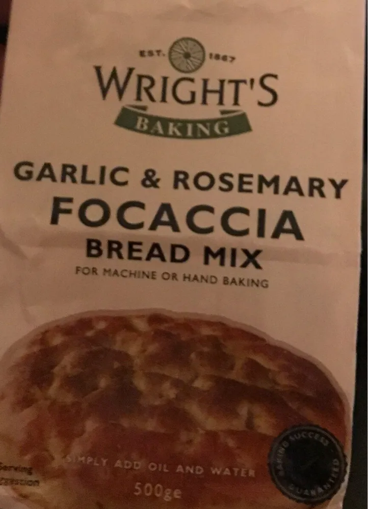 Garlic & rosmary focaccia bread mix