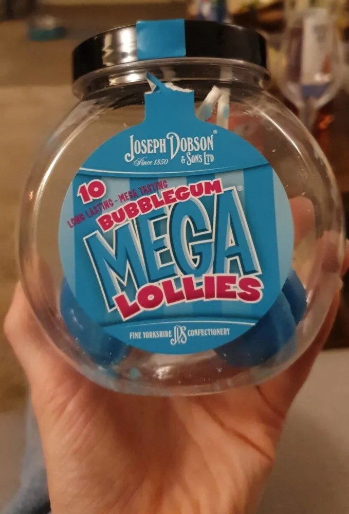 Bubble gum mega lollies