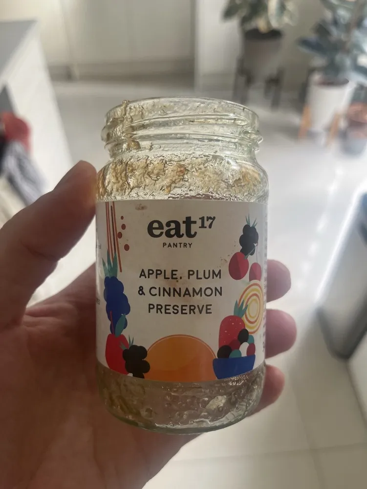 Apple, plum, and cinnamon preserve