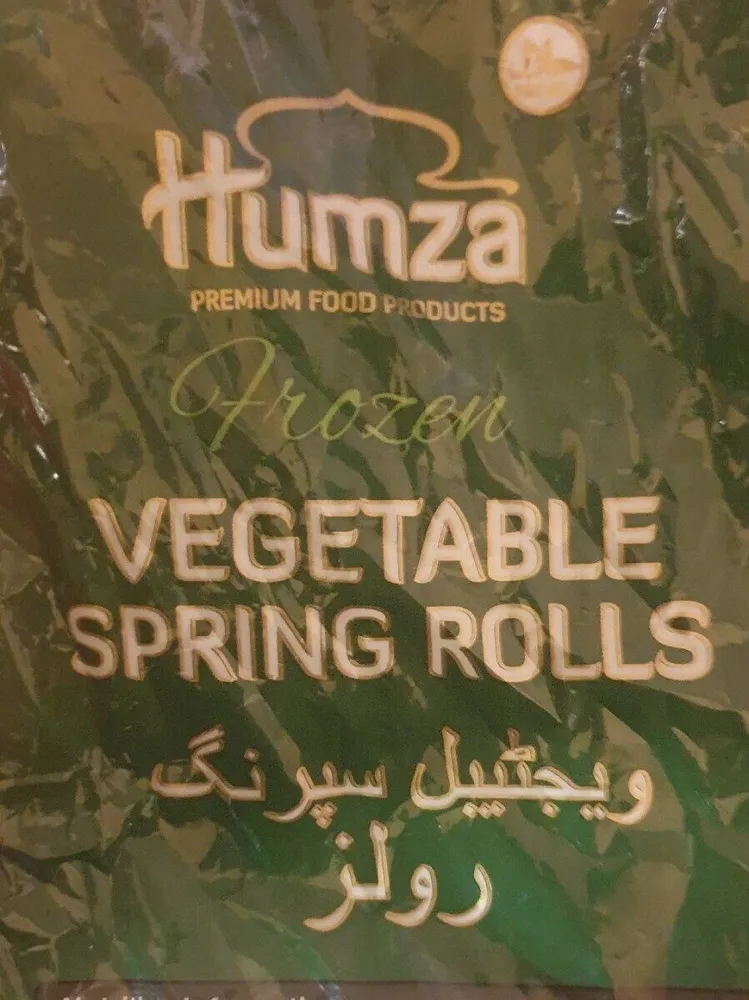 Frozen vegetable spring rolls