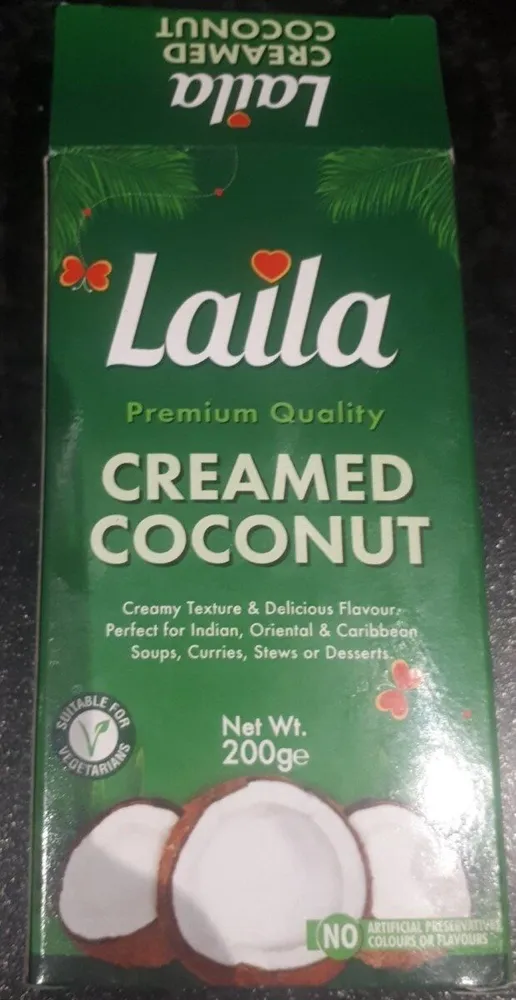 Creamed coconut