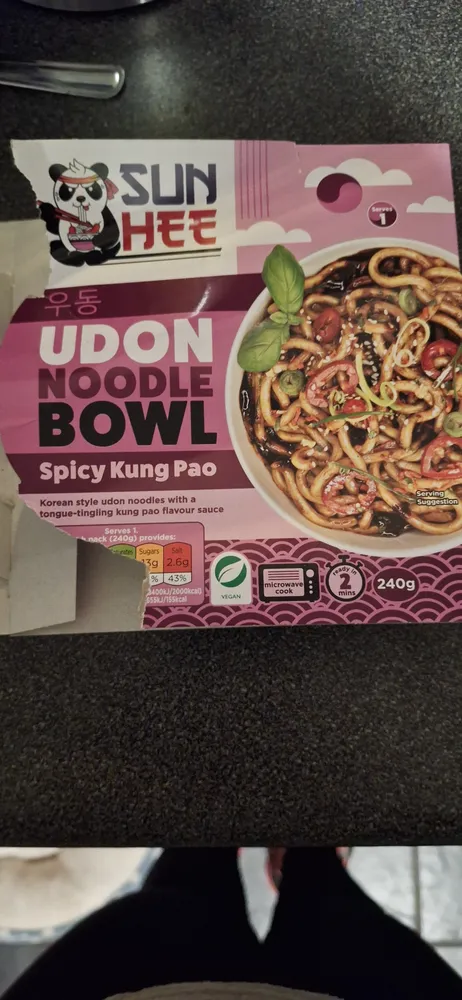 Udon Noodle Bowl Spicy kung Pao