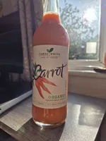 James White Drinks Organic Carrot Juice