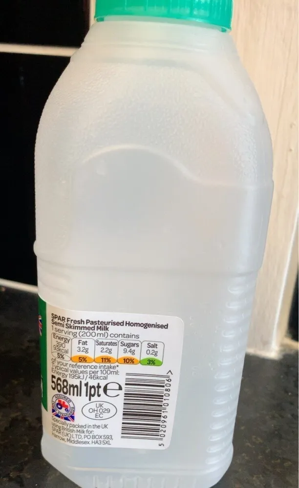 Semiskimmed milk