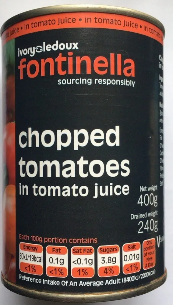 Chopped Tomatoes in Tomato Juice