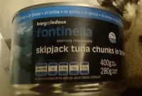 Skipjack tuna chunks in brine