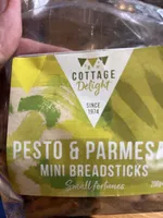 pesto & parmesan mini breadsticks