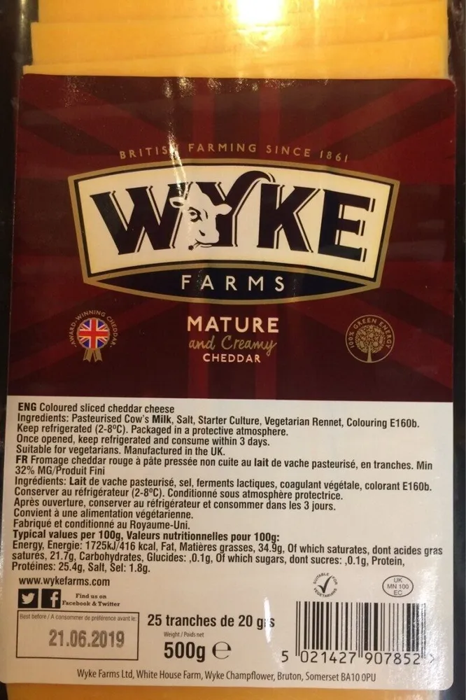 Mature and creamy cheddar