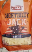 Monterey Jack - sweet, mild and creamy cheese - grated