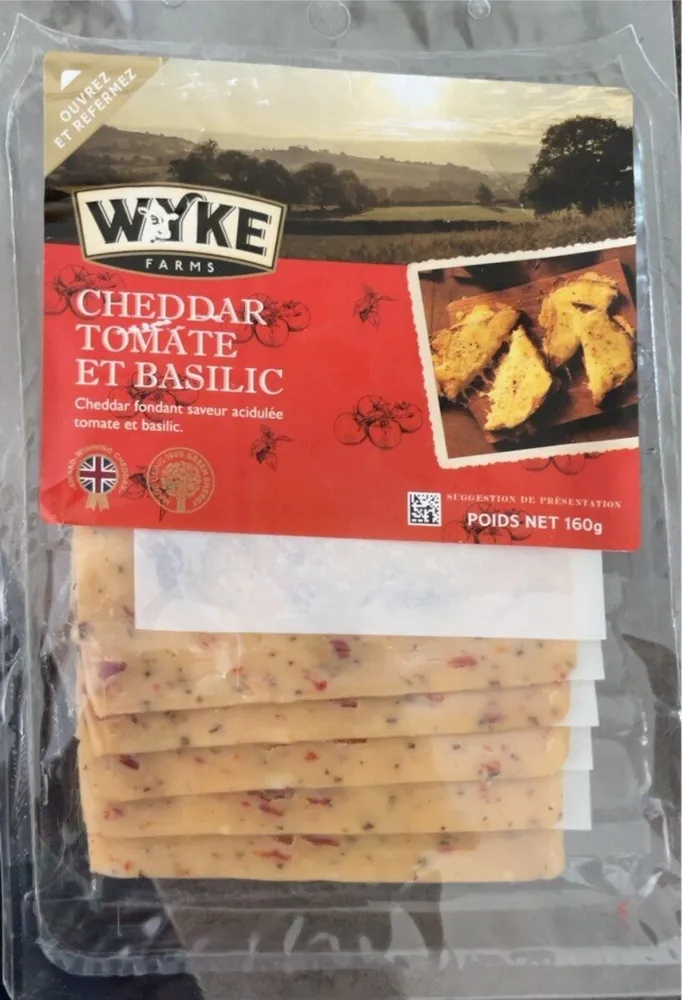 Wyke chedar tomate et basilic