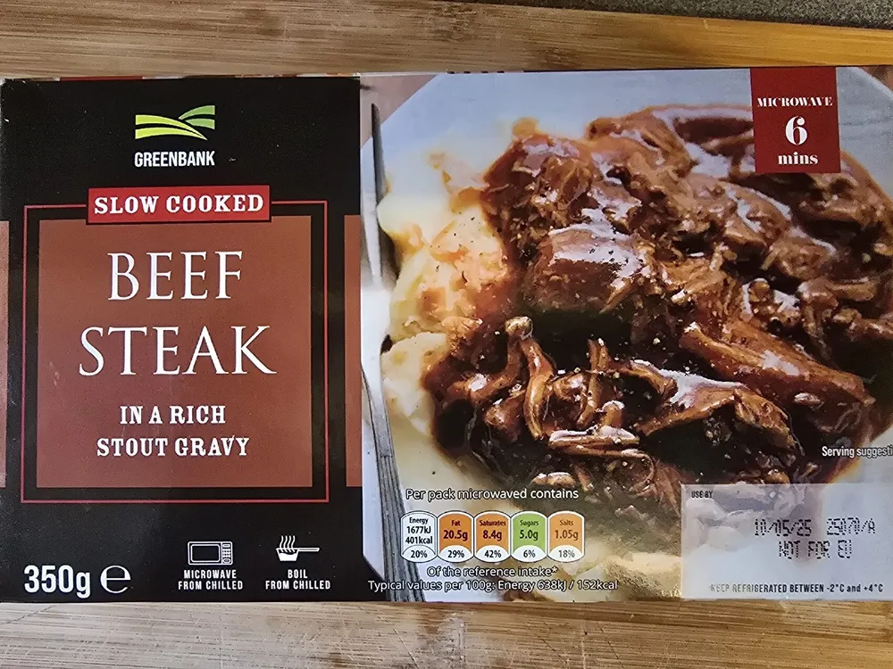 Beef Steak in a rich stout gravy