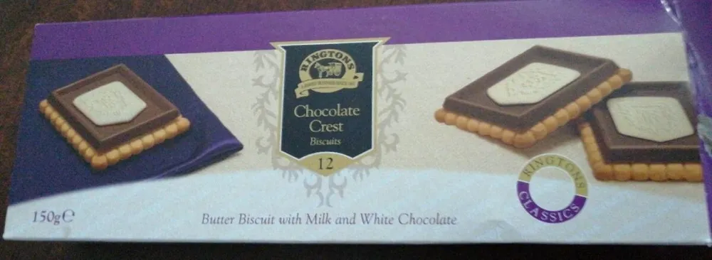 Chocolate crest biscuits