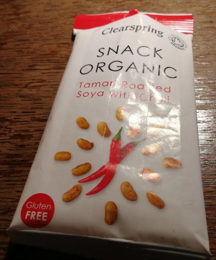 Snack Organic Tamari Roasted Soya with Chili