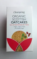 Organic Scottish oatcakes sun-dried tomato & herb