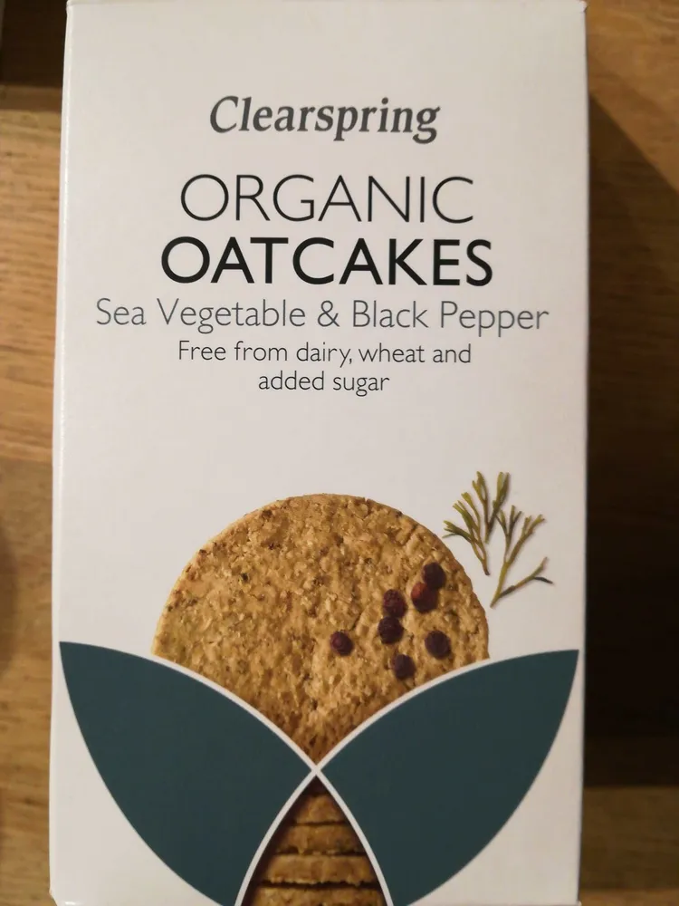 Biscuits D'avoine Biologique - Légumes De Mer Et Poivre Noir