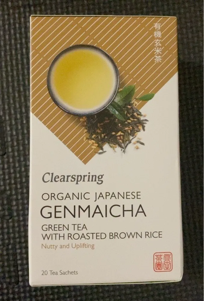 Organic Japanese Genmaicha Green Tea with Roasted Brown Rice