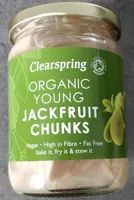 Organic young jackfruit chunks