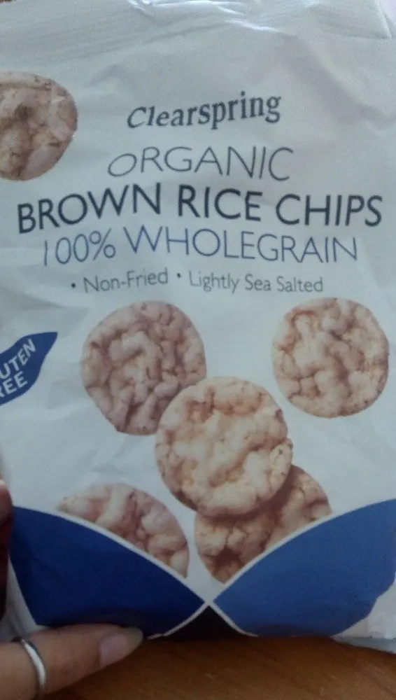 Brown rice chips