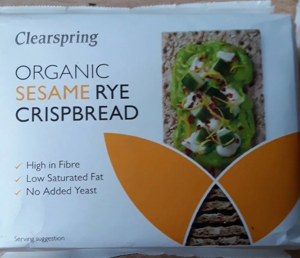 Sesame crispbread