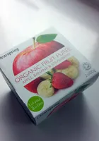 Organic fruit purée apple banana & strawberry